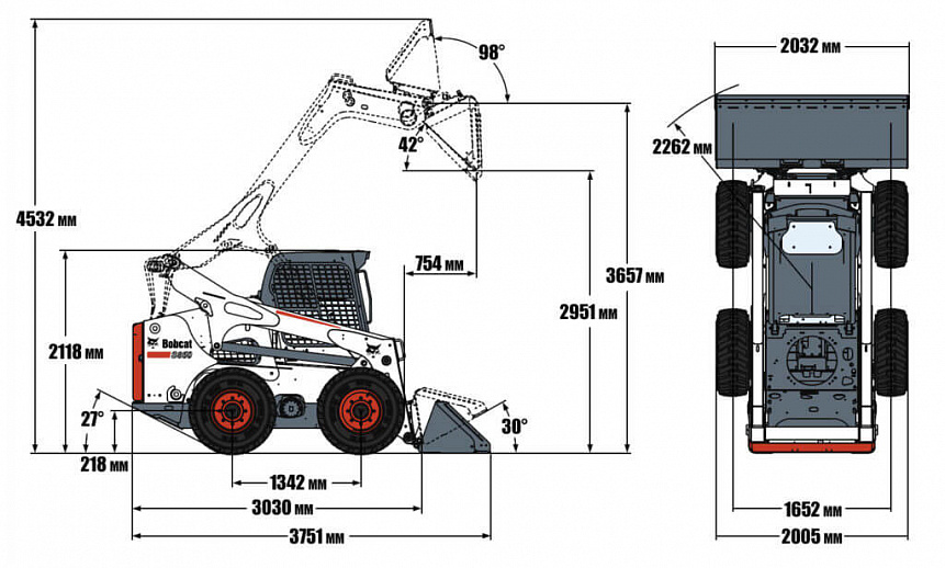 Мини-погрузчик Bobcat S850