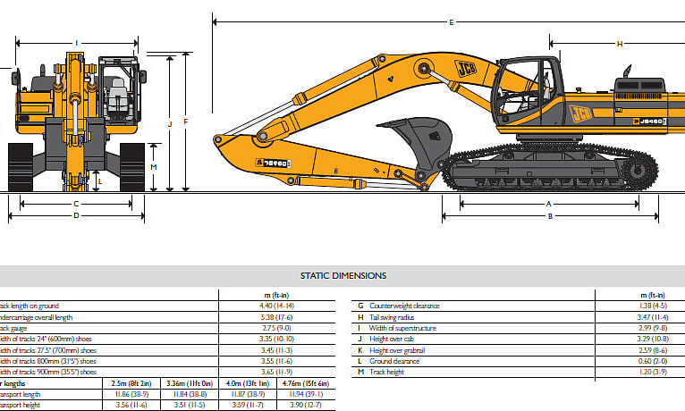 Гусеничный экскаватор JCB JS 460