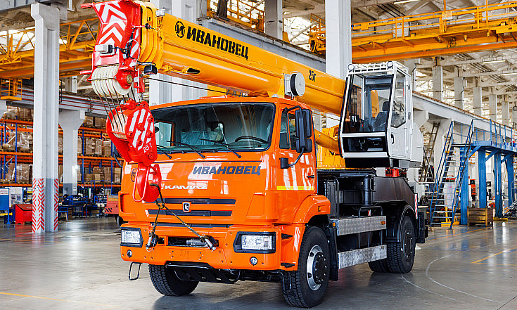 Автокран Ивановец КС-55744 - 25 тонн