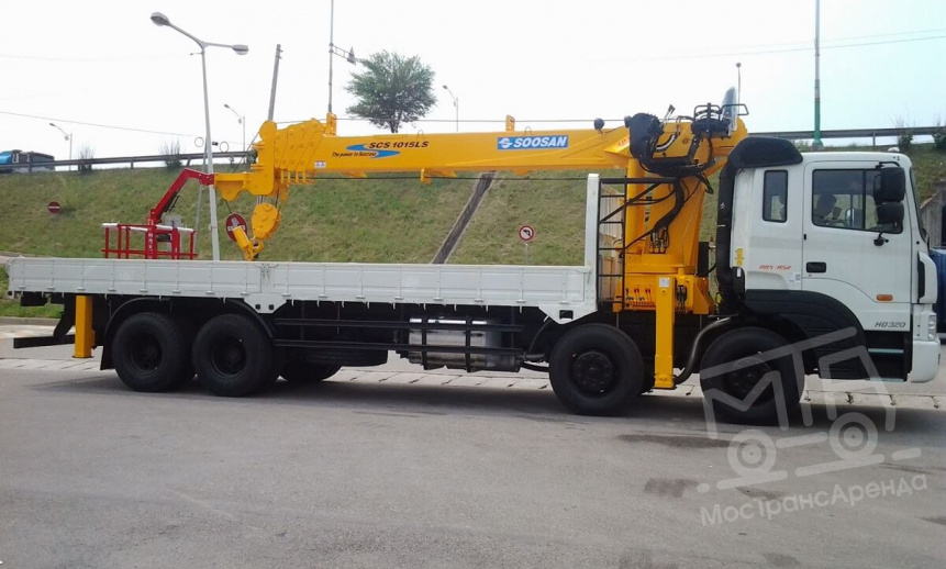Манипулятор Soosan, стрела 10 тонн, борт 14 тонн