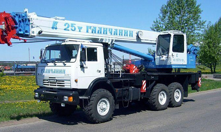 Автокран Галичанин - 25 тонн Вездеход