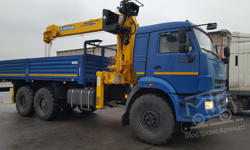 Манипулятор Soosan, стрела 10 тонн, борт 14 тонн