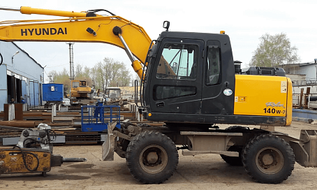 Колесный экскаватор Hyundai 140W-7